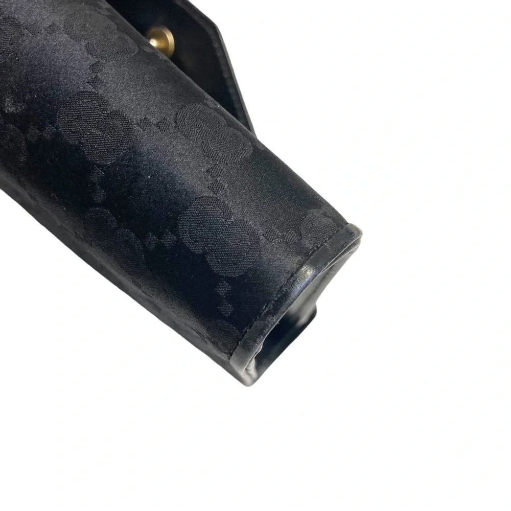 Gucci rare vintage gg black clutch bag made in Italy